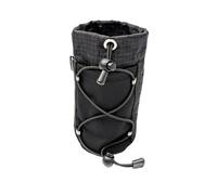 Fenteer Porte-Gourde Accessoire Sac à Dos Étui Bouteille Portable en Nylon Maille Imperméable Protection Stable pour Accessoires Personnels Adapté pour Course, Noir