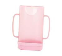Fenteer Porte-Gourde Bébé Dispositif Antidéversement Support Pochette à Nourriture Anse Ergonomique Matériau Solide PP Adapté pour Nourrisson Déplacement Sièg, Rose