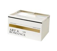 Fenteer Porte-mouchoirs avec Couvercle de Boîte de Rangement pour Mouchoirs pour Salle de Bain, Toilettes, Chambre à Coucher