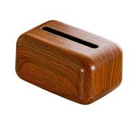 Fenteer Porte-mouchoirs En PP pour Salon Cuisine Boîte à Mouchoirs Rectangulaire Organisateur de Serviettes Distributeur Polyvalent Adapté pour Bureau Chambr, Brun