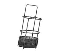 Fenteer Porte-parapluie Support de Rangement Bac Organisateur et Étagère à Parapluies En Fer Robuste avec Collecteur D'Eau Approprié pour La Maison Le Bureau, Noir