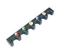 Fenteer Porte-queues de Billard 6 Trous, Repose-Queue Antidérapant, Support de Queues de Billard Professionnel