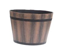 Fenteer Pot de Fleur Pot Décoratif Intérieur Extérieur Jardinière Baril Polypropylène Léger Ornement Polyvalent Adapté à La Maison Bureau Salon, 12 Pouces