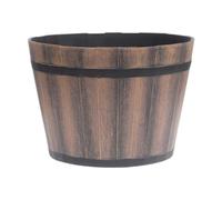 Fenteer Pot de Fleur Pot Décoratif Intérieur Extérieur Jardinière Baril Polypropylène Léger Ornement Polyvalent Adapté à La Maison Bureau Salon, 6 Pouces