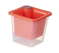 Fenteer Pot de Fleurs Auto-arrosant pour Plantes d'intérieur 12 cm de Hauteur Jardinière élégante Jardinière pour Pothos Violettes africaines Fleurs, Rouge