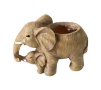 Fenteer Pot de Fleurs en Forme d'éléphant, Support de présentation pour Pot de Fleurs Animalier, Centre de Table, Vase Miniature, Contenant pour Plantes