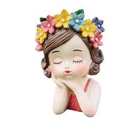Fenteer Pot de Fleurs pour Fille, Vase à Fleurs, Figurine, Arrangement, Pot de Fleurs pour Centre de Table, Manteau Rose