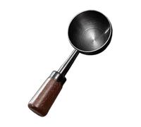 Fenteer Poudre D'épices Cuillère à Café Manche En Bois Café Grain de Café pour Poudre Cuisson Grains Moulus Sucre Gadgets de Cuisine, Noir, 97cmx3.5 Cm