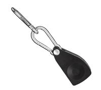 Fenteer Poulie à Cliquet Tendeur de Corde Outil de Tension Suspenseur de Dispositif de Blocage avec Mousquetons En Métal pour Un Réglage Rapide Adapté, Noir Grand