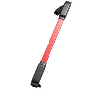 Fenteer Power Bar Barres D'Entraînement de Force Barre de Résistance pour Le Torse Appareil de Musculation Bras Barre d'exercice Ergonomique en Fibre, Noir Rouge 30kg