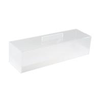 Fenteer Présentoir à pâtisserie en acrylique, récipient à gâteau avec couvercle et poignée, boîte à rectangulaire, boîte à pour comptoir de cuisine, Style A