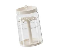 Fenteer Présentoir pour poupées en peluche, boîte de rangement, support pour boucles d'oreilles, étui de protection pour accessoires pour cheveux, Blanc