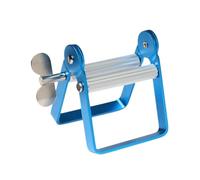 Fenteer Presse-tube Métal Presseur Rouleau Manuel Extracteur Multifonction Extrudeur Acier Inoxydable Convient Salon Beauté Maison, Bleu