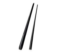 Fenteer Queue de Billard Queue de Billard en Bois Queue de Billard Deux Sections Queue de Billard 10mm Pointe Poignée Antidérapante en Fibre de Verre Adaptée, Noir