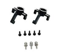 Fenteer RC Accessoire Coupelle Direction avant Module Métal Bras Articulé Amélioré Remplacement pour Modéliste Véhicule Tout-terrain Expérience Sportive, Noir et Argent