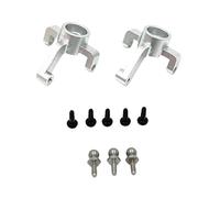 Fenteer RC Accessoire Coupelle Direction avant Module Métal Bras Articulé Amélioré Remplacement pour Modéliste Véhicule Tout-terrain Expérience Sportive, Argent