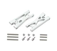 Fenteer RC Car Suspension Bras Inférieurs CNC Métal Léger Bras Arrière Articulés Pièces Aluminium Alliage Stabilité Améliorée Wltoys 244016 Conçu pour Amateur, Argent