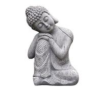Fenteer Résine Couché Antique Bouddha Statue Ornements Reposant Sieste Poser Peu Bouddha Statue Figurines Sculpture