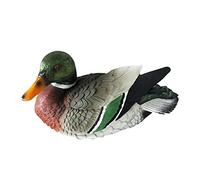 Fenteer Résine Hancraft Sculpture Pelouse et Jardin Extérieur Décor Flamingo Swan Canard Mandarin Statues Réaliste Modèle D' Ornements - Mâle Mandarin Canard