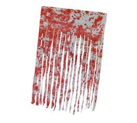 Fenteer Rideau de Porte D'Halloween Décoration Effrayante Tenture Gothique Ornement D'Horreur Voilage D'Entrée En Tissu avec Taches de Sang Approprié pour Les, Taches 18 Bandes