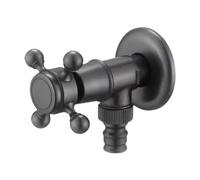 Fenteer Robinet D'Arrêt d'angle Robinet d'alimentation Vanne Triangulaire Vanne de Remplissage en Laiton Massif pour Une Installation Facile Adapté pour, Style B