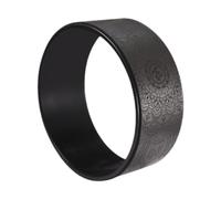 Fenteer Roue de Outil D'Étirement du Dos et Rouleau de Massage Support pour Postures pour Améliorer La Souplesse Adaptée pour Les Séances à Domicile et E, Noir