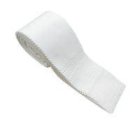 Fenteer Rouleau de 40 bandes de tissu prédécoupées, couleur unie, 6,35 x 99 cm (2,5 x 39 pouces), pour patchwork, confection de sacs et décoration intérieure, Blanc