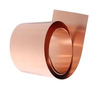 Fenteer Rouleau de Feuille de Cuivre Pur, 1M, Flexible et pour Projets Artisanaux, 0.3 mm