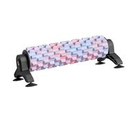 Fenteer Rouleau en Mousse Bloc de Gymnastique Cylindre pour Dos Outil de Pilates avec Surface Texturée pour Une Efficace Approprié pour La Flexibi, Rose Bleu
