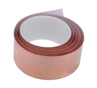 Fenteer Ruban de Cuivre Feuille Adhésive Conductrice Bande de Protection EMI Ruban pour Guitare Rouleau de Mise à La Terre Flexible Approprié pour Les Luthie, 1.8 M