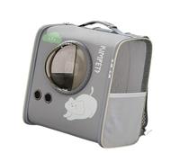 Fenteer Sac à Dos de Transport pour Animaux de Compagnie, Style on Tendance, Sac à Dos pour, Capsule Spatiale pour Les, Les promenades, Le, Gris Grand