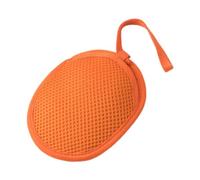 Fenteer Sac à Savon Filet Pochette à Savon Sac Éponge Douceur Fermeture Cordon Polyester Mousse Volume Convient Bain, Orange