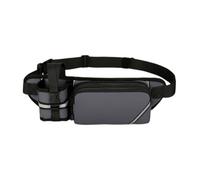 Fenteer Sac Banane pour Hommes et Femmes Sacoche de Taille Sac de Ceinture Sportif Imperméable avec Sangle Réglable et Bandes Réfléchissantes pour La Course, Gris