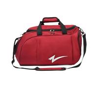 Fenteer Sac de Sport Grand Volume Sac de Sac à Main Compartiment Chaussures Bandoulière Amovible Tissu Oxford Convient Aux Déplacements Sportifs, Rouge