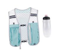 Fenteer Sac D'hydratation avec Réservoir de 550 ML pour Le Trail et Le Camping, Bleu Clair