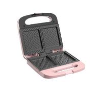 Fenteer Sandwichière Électrique Multifonction Appareil à Gaufre Presse Panini Plaque Antiadhésive Matériau Adaptée à La Repas, Rose
