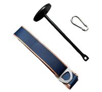 Fenteer Sangle de Sangle D'Entraînement Ceinture de Renforcement Poignée de Traction en Polyester pour La Puissance Adapté pour Les Compé, Orange Bleu