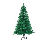 Fenteer Sapin de Noël Artificiel à Structure Amovible Facile à Installer Branches Imitation Naturelle En PVC et Support Métallique Stable Parfait pour Créer U, 1.5m