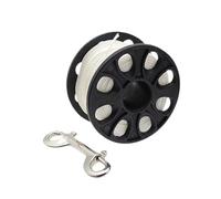 Fenteer Scuba Diving Finger Spool avec à Clip Double Extrémité et Nylon Tressé Poignée Facile à Transporter Accessoire Robuste pour Plongée et Explorat, 50 Mètres