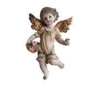 Fenteer Sculpture Murale D'Ange Statue Angélique Figurine Décorative Ornement Suspendu En Résine de Rétro Convenable pour Le Salon et La, Style B