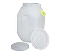Fenteer Seau Fût de Fermentation Tonneau de Saumurage Contenant Alimentaire et Récupérateur d'eau en PEHD Épais avec Double Couvercle Adapté pour La Cuisine, 25l