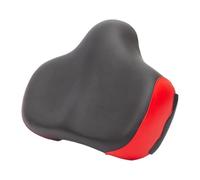 Fenteer Selle de Vélo Coussin de Siège Confortable Selle de Montagne Siège de Remplacement en Cuir PU et Éponge Élastique Convenable pour Le Cyclisme de Loisi, Rouge