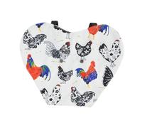 Fenteer Selle pour Poule Tablier de Protection Veste pour Oie Gilet pour Canard Couverture de Dos Fabriqué en Tissu Doux pour Un Grand Confort Adapté pour Une, Poulet Blanc