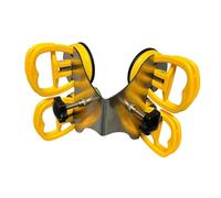 Fenteer Séparateur de Joint de Comptoir Outil de Fixation de Jonction de Pierre Dispositif D'Assemblage avec Ventouses En Acier Inoxydable Adaptation Précise, Jaune 4 Ventouses