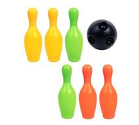 Fenteer Set de Quilles de Bowling pour Enfants avec 6 Pièces et Une Balle Jouet D'Éveil Précoce en PP Parfait pour Les Jeux en Intérieur et Extérieur Cadeau, Coloré