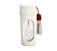 Fenteer Shaker Électrique Tasse à Mélange Gobelet de Sport Bouteille de Mixeur à Boissons avec Conception Étanche IPX4 Adapté pour Le Bureau et Le, Blanc