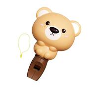 Fenteer Sifflet Cartoon Enfant Jouet Sifflet Animal Instrument de Musique Jouet Éducatif Pp Adapté Aux Cadeaux Divertissement Apprentissage, Brun