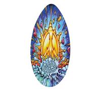 Fenteer Skimboard Planche de Surf Planche de Sable Planche de Glisse Jouet de Plage en Bois Lisse pour La Stabilité Adapté pour sur l'herbe, Énergie