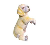 Fenteer Statue Animal de Jardin Pot Suspendu Figurine Hugger Résine Sculpture Vase Suspendu Décor Bord Bonsai Collectible Ornement Adapté pour Salon Bureau Ha, Chien