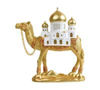 Fenteer Statue de Chameau Figurine de Collection Ornement de Bibliothèque Sculpture de Table Fabriquée En Résine Convenable pour Offrir Comme Cadeau, 23cmx9cmx25cm